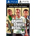 Grand Theft Auto V GTA 5: Premium Edition &amp; Whale Shark Card Bundle PS4/PS5